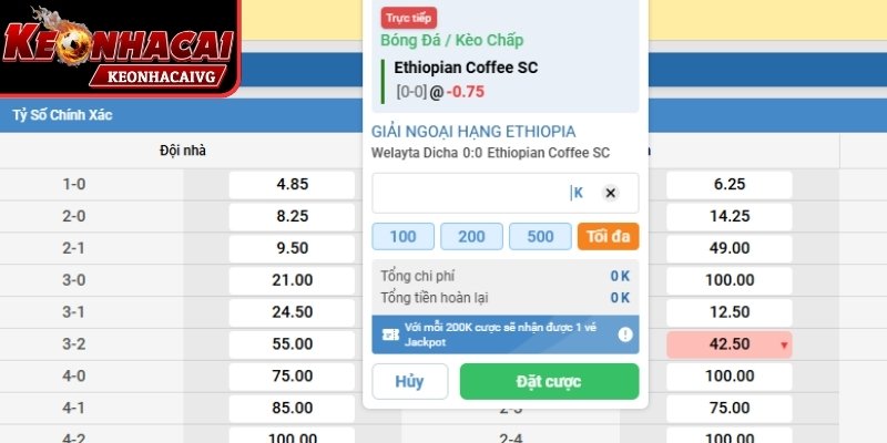 Kèo chấp rung với tỷ lệ hấp dẫn